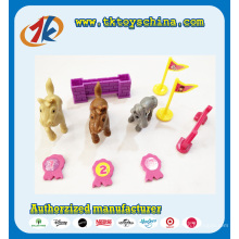 Brinquedos engraçados do jogo de corridas de cavalos de plástico para venda